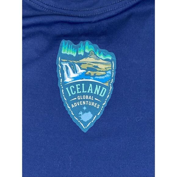 Mens Vacation Races Global Adventures ICELAND TSHIRT Navy Small - Picture 7 of 7